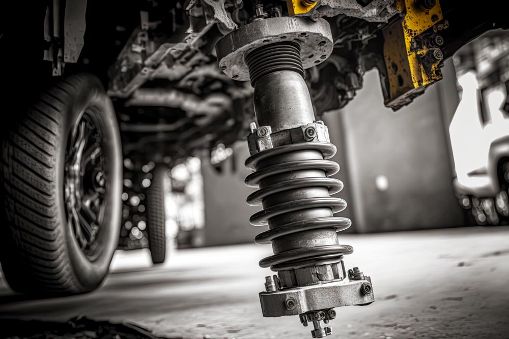 Cambio de amortiguadores para vehículos en el taller automotriz Rollano e Hijos de Buin