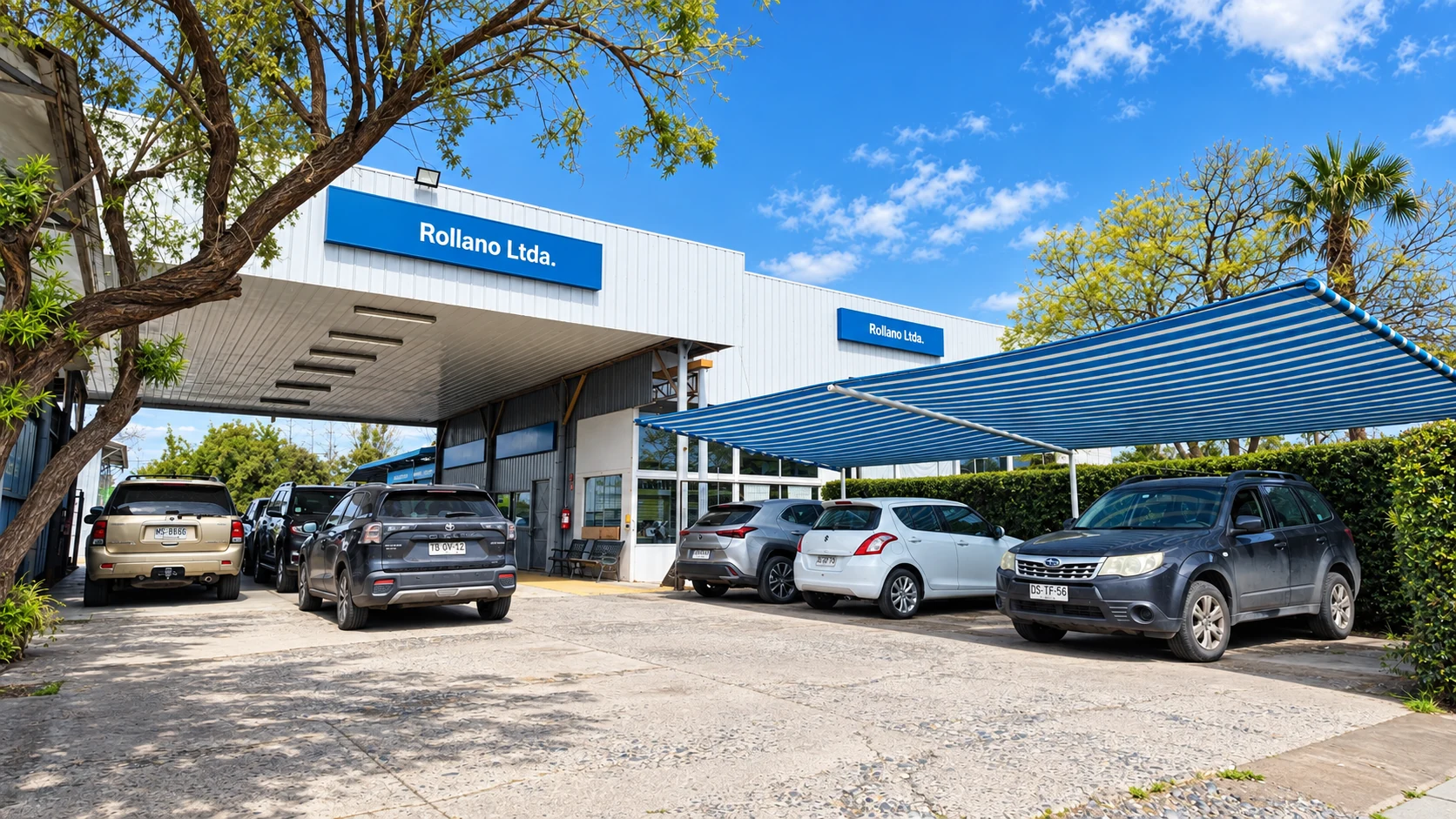 Equipo de Servicio Automotriz Rollano e Hijos realizando una revisión de un vehículo en Buin